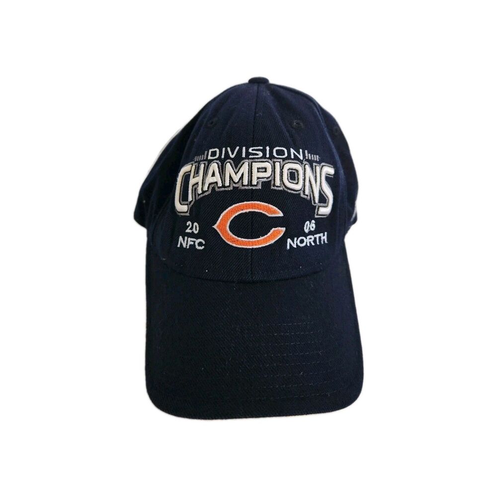 Reebok Chicago Bears 2006 Division Champions Hat NFL On Field Blue OS Adult EUC